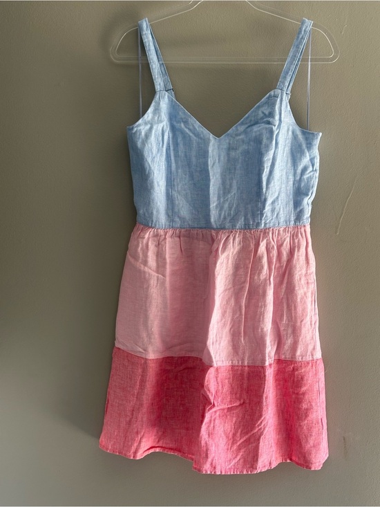 C&C California Dresses & Skirts - C&C California Light Blue Bodice with Pink Tiered Sundress